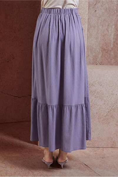 Alvina 60590 Model Belted Hijab Skirt