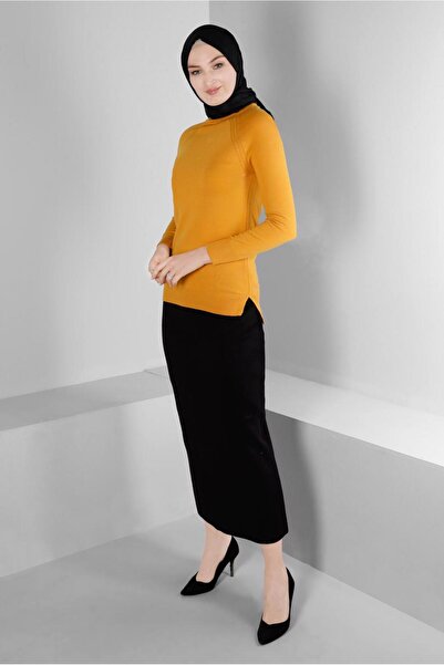 Alvina BELİ LASTİKLİ TRİKO ETEK 60321