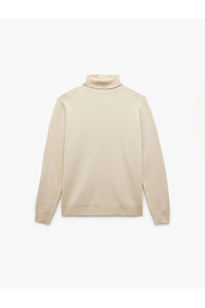 Koton Πουλόβερ με μακριά μανίκια βασικό πλεκτό πουλόβερ