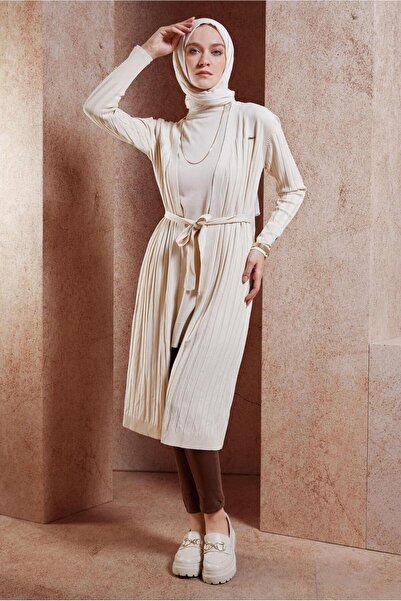 Alvina Sash Detailed Knitwear Cardigan 45002