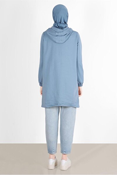 Alvina Φούτερ με κουκούλα και λεπτομέρεια Snap - 42346