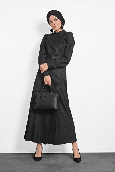 Alvina Turtleneck Belted Dress - 40289