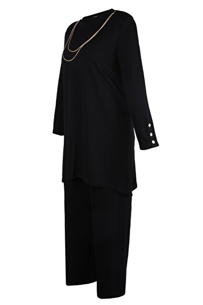 Alvina Chain Detailed Pants Suit 20477