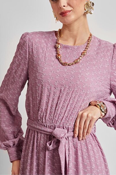 Alvina Sashed Chiffon Dress 45431