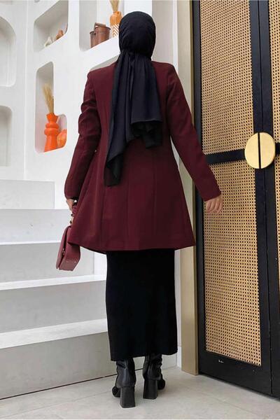 TRENDTESETTÜR Бордова жіноча куртка на ґудзиках T 0667