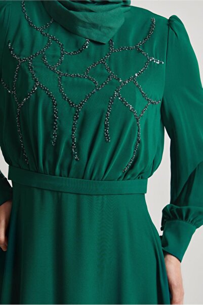 Alvina PAYET DETAYLI ELBİSE 45419