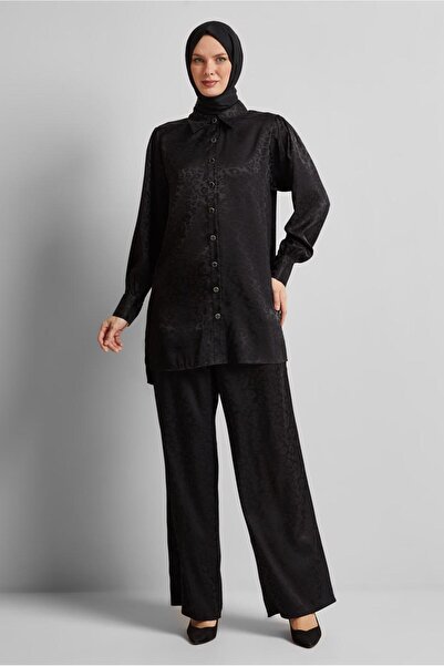 Alvina Jacquard Satin Pants Suit 45580