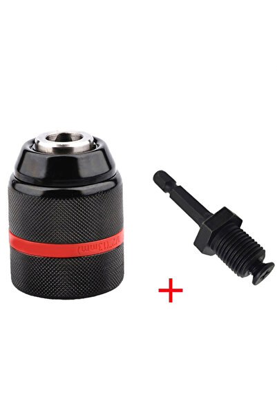 Choice1 ظرف ومقبض سداسي 2 مم - 13 مم، ظرف مثقاب بدون مفتاح معدني، ظرف ذاتي القفل بثلاثة فكين، 1/2-20UNF Thr