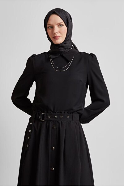 Alvina Shirt Collar Bluz 45597