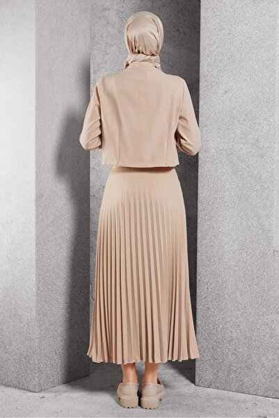 Alvina 45170 Model Pleated Skirt Set