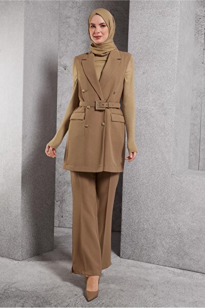 Alvina 45233 Model Belted Pants Set