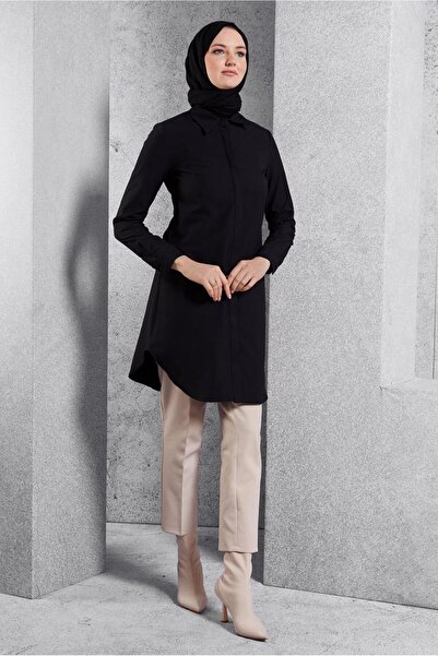 Alvina GÖMLEK YAKA TESETTÜR TUNİK 45079