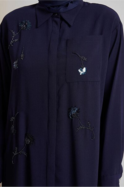 Alvina Shirt Collar Pants Suit 45418