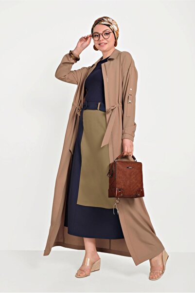 Alvina Men's Collar Zippered Rubbered Cover 10164