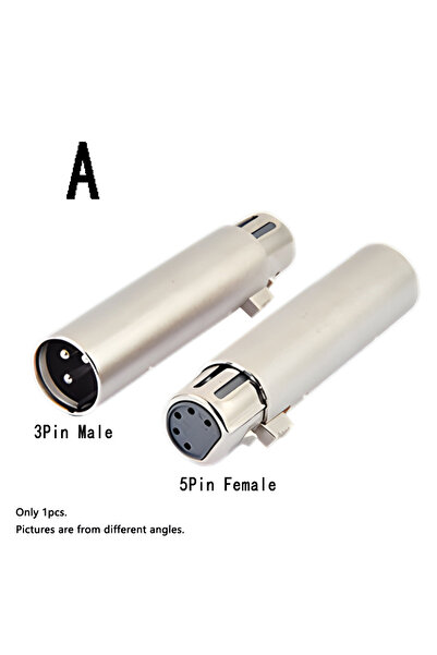 Choice 5 قطع A 1 قطعة 3 دبوس XLR إلى 5 دبوس DMX محول معدني محوّل إضاءة الصوت ...