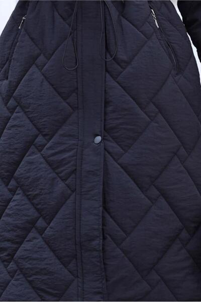 TRENDTESETTÜR ΓΥΝΑΙΚΕΙΟ ΜΑΥΡΟ K με κουκούλα Φουσκωτό ΠΑΛΤΟ T 6307