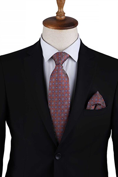 Kravatkolik Класичний краватка з помаранчевим мотивом KK13060