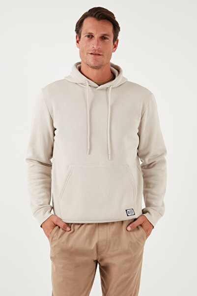 Buratti Regular Fit Kapüşonlu Kanguru Cepli İçi Tüylü Yumuşak Şardonlu Sweat Erkek SWEAT 5905281