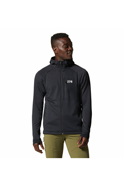 Mountain Hardwear Polartec Power Grid Tam Fermuarlı Kapüşonlu Erkek Polar Üst