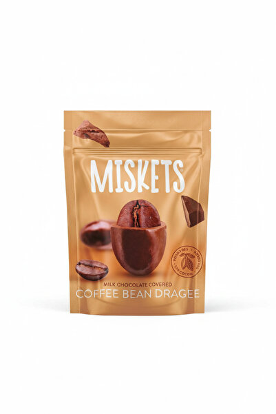 Miskets Sütlü Çikolata Kaplamalı Kavrulmuş Kahve Çekirdeği Draje 70 gr