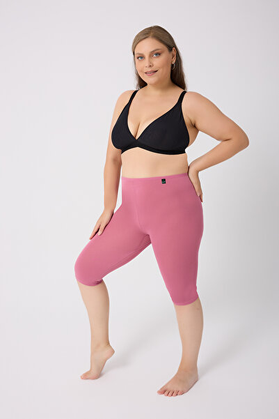 ELİT zümrüt Ženske kapri helanke do kolena 100% pamuk sa elastičnim pojasom