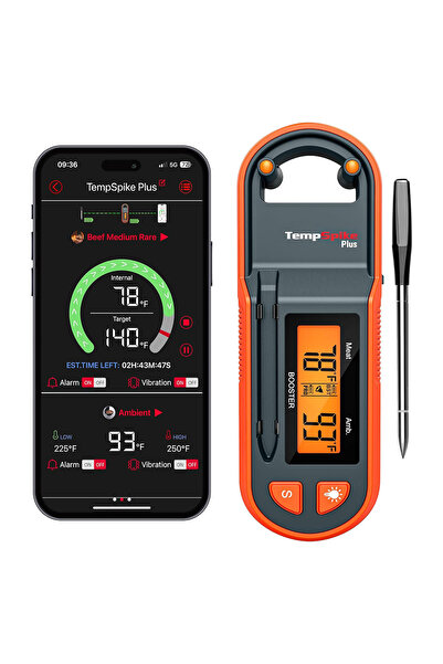 ThermoPro TP971 Şarjlı 183m Kablosuz Alarmlı 1Problu Telefon Kontrollü Profes...