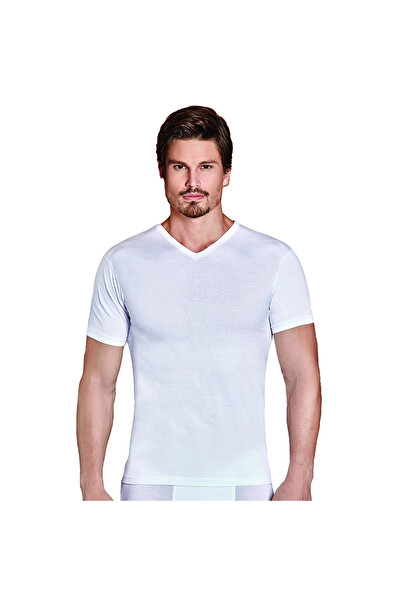 Berrak 1007 Erkek Pamuklu V Yaka Yarım Kol Atlet