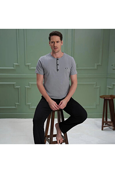 Over Sleep by Poleren Over Sleep 1083 Чоловічий піжамний комплект з короткими рукавами