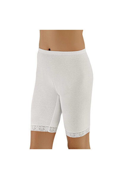Şahinler B005 Модель Білі мереживні лосини з ребрами