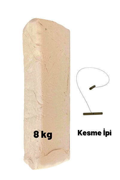 O&S Oyun ve Sanat Eğlen-Üret Seramik Hamuru 8000 gram (8 KG), Doğal Kil Çamur...