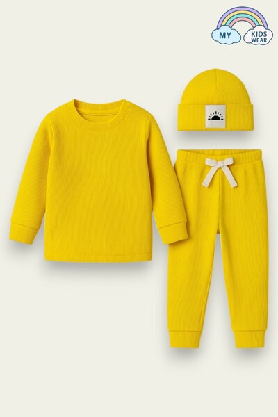 My Kids Wear Fitilli Unisex Bebek - Çocuk Üçlü Takım