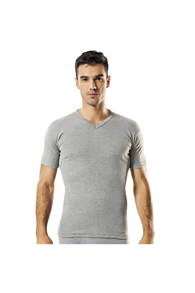 Namaldı Tricou cu mânecă scurtă pentru bărbați, cu guler în V, 131 g