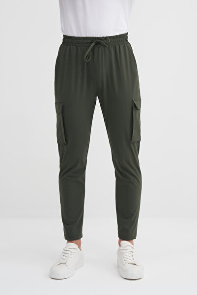 Cazador Jogger Nort Pants with Laced Waist and Pockets, Straight Leg