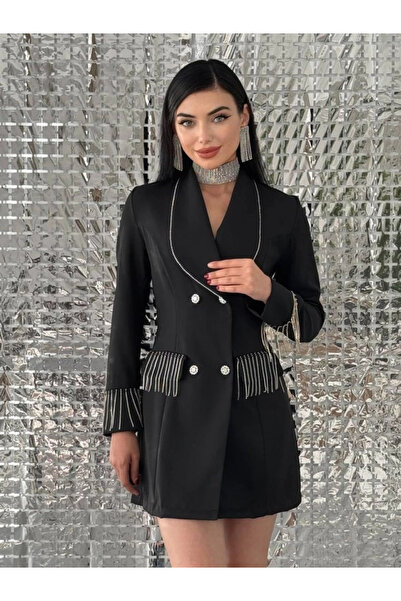 Genel Markalar Girona Taşlı Ceket Elbise