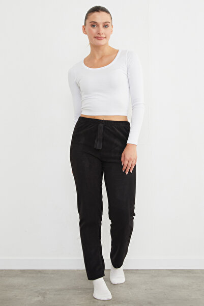 Fulla Moda Βασικό παντελόνι από φλις