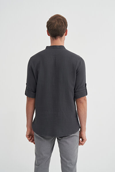 Cazador Regular Fit Cotton Muslin Long Sleeve Shirt