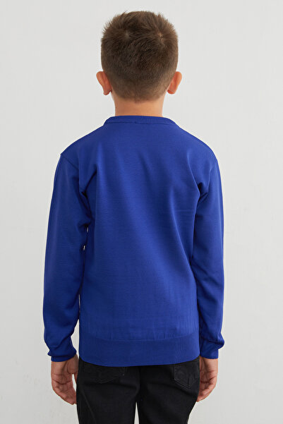 Fulla Moda Pulover de tricot pentru băieți cu gât de bicicletă de bază