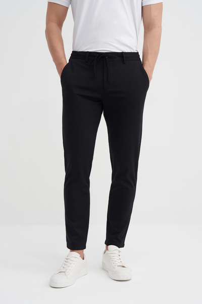 Cazador Men's Jogger Slim Fit Lace-Up Stylish Fabric Pants