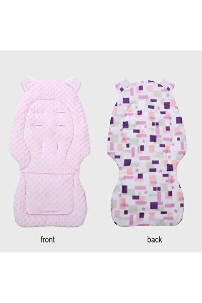 Choice وسادة مقعد عربة الأطفال الوردية المصنوعة من القطن ذات الوجهين سميكة ود...