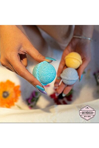 Bathqueen Nem Bombası - 12 Adet 45gr - Manikür & Pedikür - Spa - Nemlendirici - Tazeleyici (EPSOM SALT)