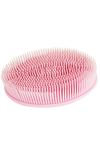 KHAJUL فرشاة حمام سيليكون (وردي)