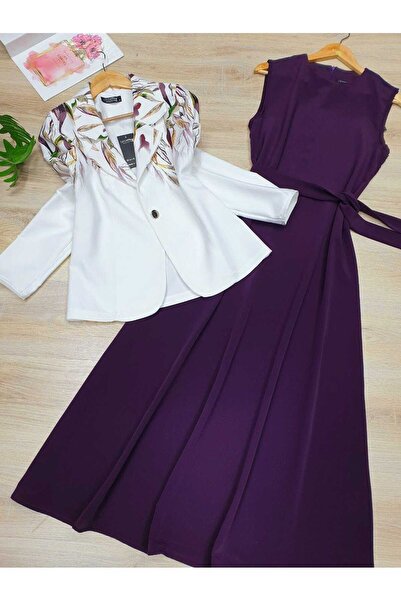 NHMODA Dubai Fabric Jacket-Dress Tesetture Suit