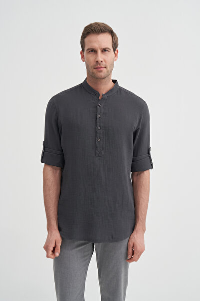 Cazador Regular Fit Cotton Muslin Long Sleeve Shirt