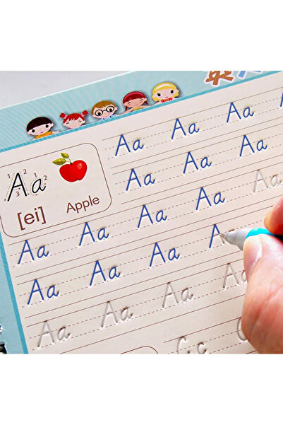 letter Reusable Children 3D Copybook For Calligraphy Numbers Handwriting Copybooks Learning Math Wri