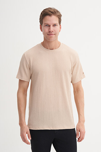 Cazador okrugla kragna Regular Fit Pleteno T-shirt