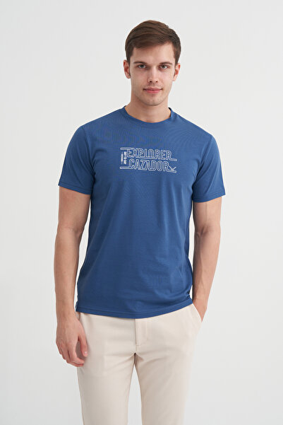 Cazador 4043 Ανδρικό μπλουζάκι με λαιμόκοψη