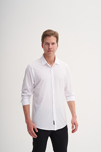 Cazador Сорочка з довгими рукавами Regular Fit з віскозного полотна