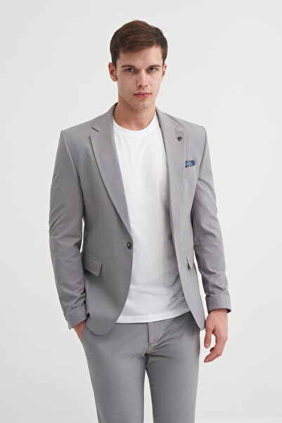 Cazador Caz 1105 Blazer Ceket Gri