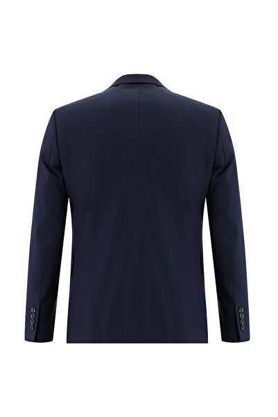Kiğılı Super Slim Fit Ekstra Dar Kesim Çizgili Kruvaze Takım Elbise
