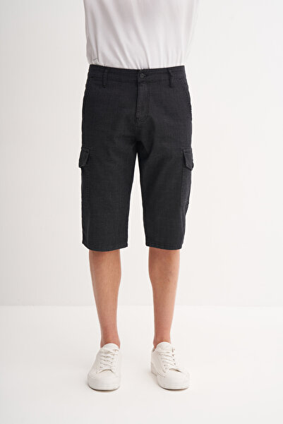 Cazador Regular Fit Cargo Denim Bermuda Shorts